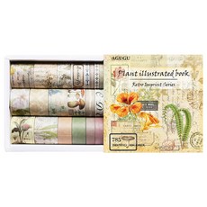 Dong-A PMS DIY 復古裝飾紙膠帶 20款組合, 1套, 植物