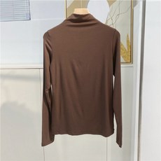 안다로미 여성용 그랑블루 목폴라 긴팔티