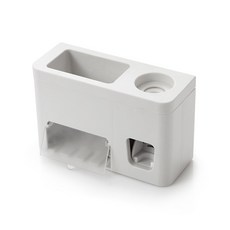 MONACO OLIVE 無孔一體式牙膏分配器 S401, 白色的, 1個