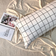 HOOM 僅身體枕套, 格紋白