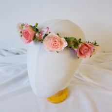 Artijay Flower 婚禮蜜桃 新娘婚前派對 自助婚禮 人造花環, 粉紅色