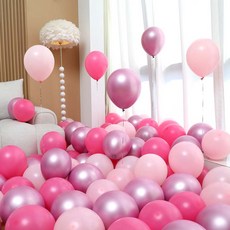 P&B UNITY 氣球 50入組 粉紅色, 1套, 03 嬰兒粉 4色混合 A