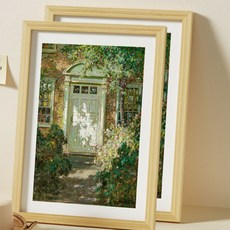 언헤브 인테리어 사진 액자, 2개, A 우드