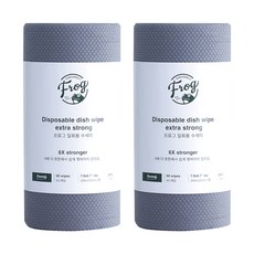SINCERELY Frog 拋棄式菜瓜布 超強力, 灰色, 60入, 2個