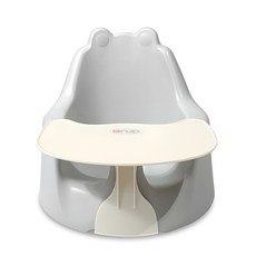 아르브 슈퍼플러스 아기의자 + 트레이 세트, 라이트그레이(아기의자), 오트밀(트레이)