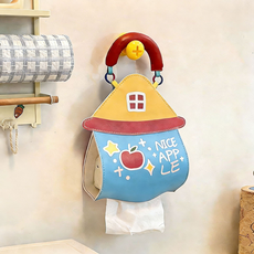 델리리움 귀여운 집 모양 방수 키친타올 걸이 23.5 x 28.5 cm, 블루, 3개