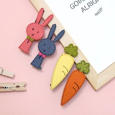 兔子蘿蔔圖案髮夾 4款組合