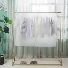 服飾衣架防塵套 半透明, 2個, 1入