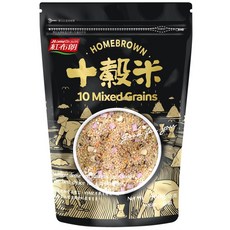 HomeBrown 紅布朗 十穀米, 台灣製造 香Q鬆軟 養生, 900g, 1包
