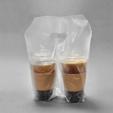 Coffee Seven 素面塑膠雙杯架, 1個, 200入