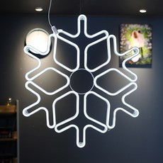 LISHIN Vitson 元夏 樹燈 LED 雪花 霓虹軟管 無閃爍燈泡, 白色 + 白色, 1個