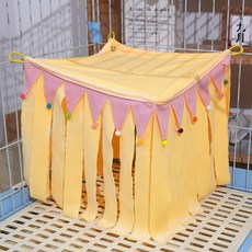 Lanboer 小動物流蘇方形角落躲藏屋 FREE, 黃色, 1個