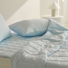 韓國 amante 西伯利亞 Duralon 100 涼感鋪棉被, 藍色