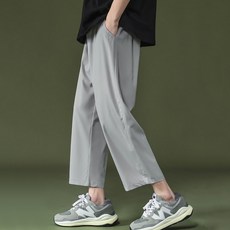 스타빈 남성용 냉감 통기성 쿨 와이드 9부 팬츠