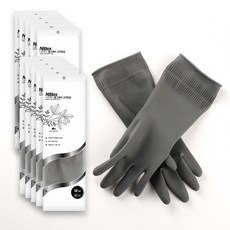 Nitlex 橡膠手套 M, 10個, 中( M), 全灰