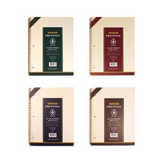 ibis Prestige A4打孔左翻筆記本 4種組 SP11825, 深綠色、紫色、深藍色、深栗色, 1套