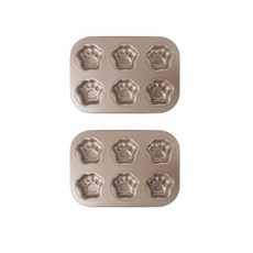 烘焙瑪德蓮貓掌模組 S號 6格, 2個