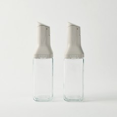 HANSSEM 透明自動開關迷你油瓶 象牙白, 2個, 350ml