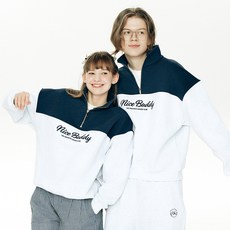 그리니치 나이스 버디 하프 집업 맨투맨