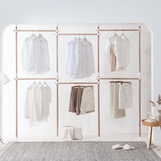 네이프 고정식 6단 행거 HC6000, 우드