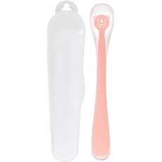 Firgi 動物矽膠副食品湯匙, 1個, 熊粉紅色