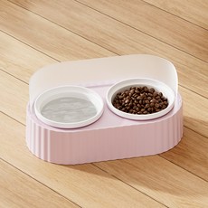 PASTEL PET 寵物彩色防溢食碗 FREE(29 x 15.5 x 12 cm), 粉紅色, 1個