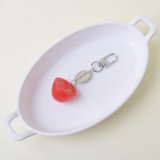 과일 키링 반쪽토마토, 혼합색상, 1개