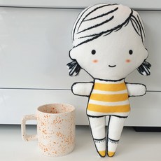 nalalamrskkang 插畫娃娃製作 Buddy Buddy DIY 套組, 1個, 啦啦