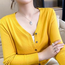Andaromi 女款 V領開襟衫