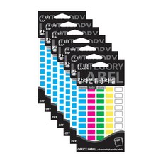 Petit 彩色分類用標籤 索引貼紙 20-325A, 混合顏色, 7個