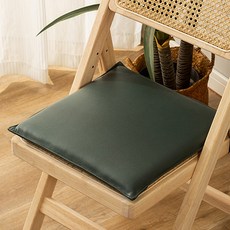 HANEE 防滑記憶泡棉皮革方形坐墊
