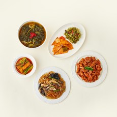 정미경키친 베스트 한상차림 3-4인분 1.92kg 국 + 요리 + 반찬4p 세트, 1세트