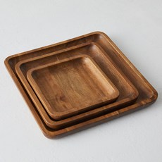 From Forest 相思木木製托盤3件組, 1個, 單一顏色