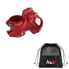 LUNJE 風格自行車把立 31.8 x 35 毫米 + 獨家袋套組 CYYP-98-5PU, 紅色（莖）, 1套