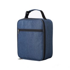 Blue Bucket 方形簡約色保冷袋, 藍色