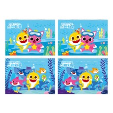 Mongddang Pinkfong 寫生簿, 345 x 248mm, 26張, 4本