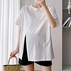 T 절개 편하게 입을수 있는 임산복 반팔티