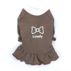 REDPUPPY 狗狗可愛荷葉邊夾克, 棕色