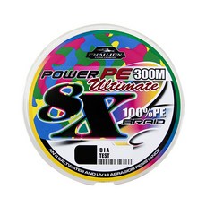 CHALLION 強力PE編織線 CPU-300C X8 300m 釣魚線, 5色, 1個