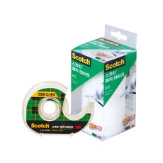 3M Scotch 隱形膠帶台 18mm*30m+補充包 18mm*32m 6入, 混色, 1組