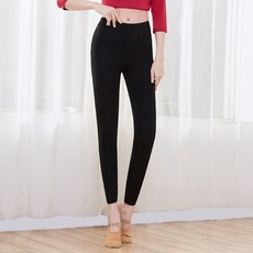 Malltoday 女款芭蕾女神芭蕾瑜珈莫代爾長褲內搭褲, 02 黑色