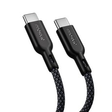 Innostyle PowerNova USB-C TO Type-C PD充電線傳輸線快充線編織線 60W, 黑色, 150cm, 1條