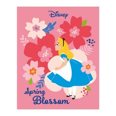 I LOVE PAINTING DIY繪畫組 愛麗絲夢遊仙境款 40*50cm, 粉紅色的花朵