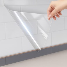 메오 주방 타일 오염방지 정전기 흡착 투명 보호필름, 2개