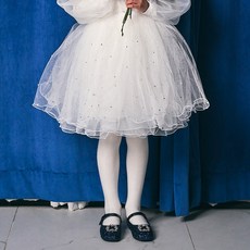 Bimbo Bimba 女童寶石裝飾網紗半身裙