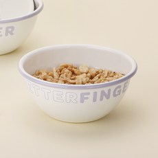 BetterFinger 琺瑯大碗 甜點碗 850ml, 1個, 白色