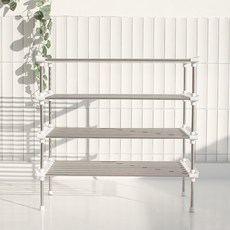 迪維爾 4層堆疊碗盤整理架, 混合色