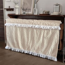 G&Y 雙層荷葉邊亞麻棉圖案遮光門簾窗簾, 迷你花朵