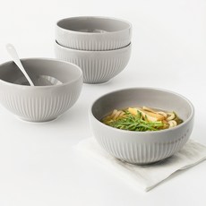 Rocohome Orsen 麵碗, 4個, 灰色