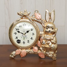 復古靜音皇家兔子桌鐘, 金子